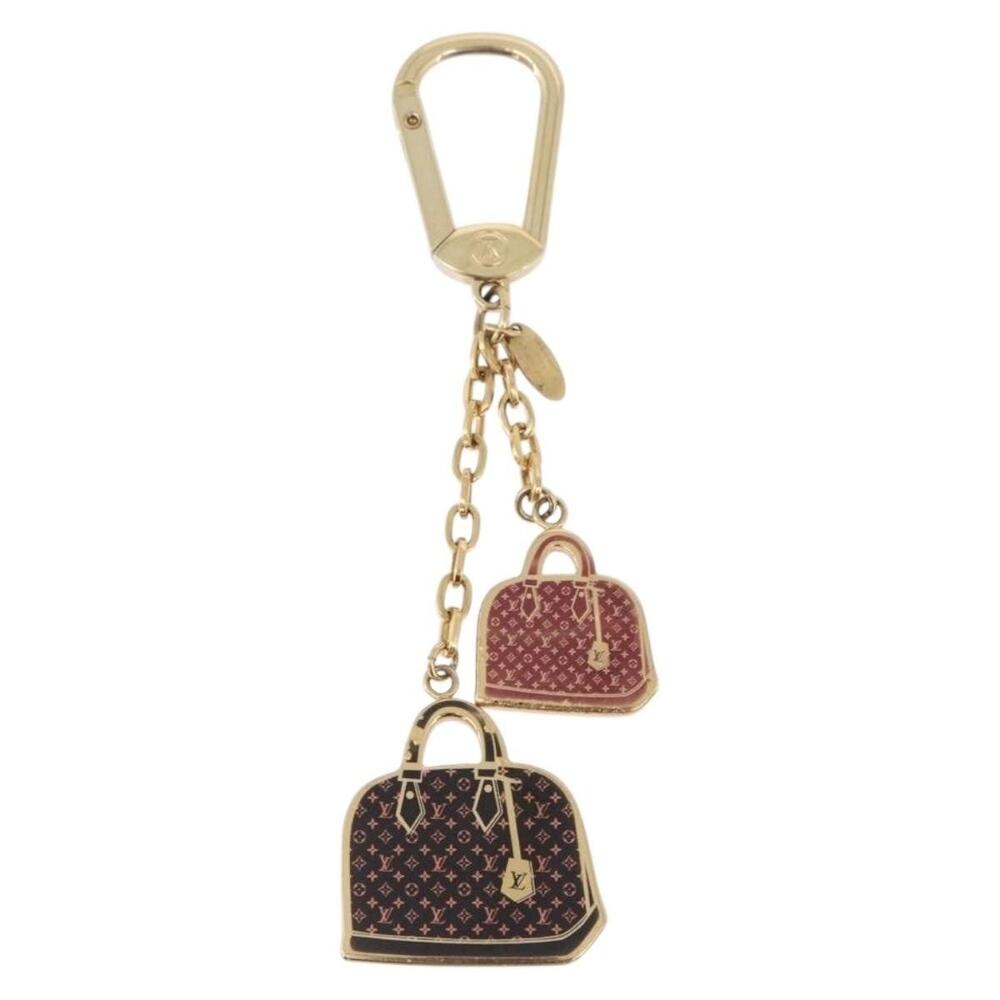 Louis Vuitton Bag Charm Iconic Bag Metal Red